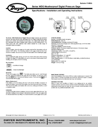 Thumbnail of document Manual - WDG Weatherproof Digital Pressure Gage
